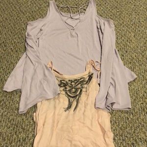 Hollister tank and long sleeve bundle